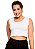 Regata cropped luxo branca - Imagem 1