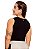 Regata cropped luxo preta - Imagem 2