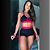 Conjunto colors short black pink - Imagem 2