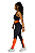 Conjunto luxo harmony black orange - Imagem 2