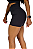 Short luxo essence liso preto - Imagem 3