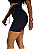 Short luxo essence liso preto cordão frontal - Imagem 3