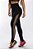 Legging lisa preta com tela lateral - Imagem 1