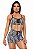 Short luxo jacquard galhos pretos - Imagem 2