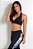 Top fitness liso preto de pescoço - Imagem 2
