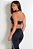 Top fitness liso preto de pescoço - Imagem 3