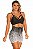 Short luxo jacquard degrade over black - Imagem 3