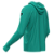 Camisa Poliamida com Capuz, Passante no Polegar, Verde Claro - Imagem 3