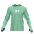 Camisa Poliester com Capuz, Passante no Polegar, Verde Claro - Imagem 1