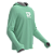 Camisa Poliester com Capuz, Passante no Polegar, Verde Claro - Imagem 2
