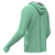 Camisa Poliester com Capuz, Passante no Polegar, Verde Claro - Imagem 3