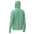 Camisa Poliester com Capuz, Passante no Polegar, Verde Claro - Imagem 6