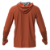 Camisa Poliester com Capuz, Passante no Polegar Laranja - Imagem 4