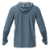 Camisa Poliester com Capuz, Passante no Polegar AZUL CLARO - Imagem 4