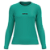 Casual Poliamida manga longa Verde Claro Feminina - Imagem 1