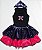 Fantasia vestido Pirata roxa e pink adulto - Imagem 1