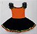 Fantasia vestido Bruxa Abóbora infantil - Imagem 1