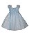 Fantasia vestido Princesa do Gelo infantil com capa - Imagem 3