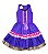 Fantasia vestido Bruxa roxa e preta infantil - Imagem 1
