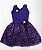 Fantasia vestido Bruxa roxa glitter infantil - Imagem 1
