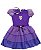 Fantasia vestido Caveira Mexicana infantil com tiara - Imagem 2
