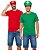 Kit fantasia Mario e Luigi adulto - Imagem 1