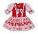 Vestido junino helanca sem calçola bebê - Imagem 4