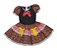 Vestido junino blusa preta infantil - Imagem 2