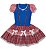 Vestido junino xadrez babadinho na blusa juvenil - adulto - Imagem 1
