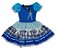 Vestido junino  xadrez floral infantil - Imagem 1