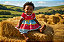 Vestido junino bandeirinhas bebê - Imagem 2