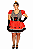 Fantasia vestido Rainha Copas plus size com tiara - Imagem 1
