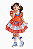 Vestido junino golinha boneca infantil - Imagem 1