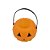 MINI BALDE ABOBORA LARANJA 6CM ALT X 6CM LARG X 6CM COMP - Imagem 1