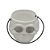 Baldinho Cabeça de Caveira Branco 250ml - Imagem 2
