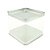 LATA QUADRADA C/6 UNIDS 7CM X 8CM X 8CM PRATA 2891 - Imagem 1