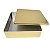 Lata G Quadrada Ouro 19,5X19,5X5,5cm 4626 - Imagem 2