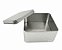 LATA QUADRADA MEDIA 300ML C/6 UNDS 9,5X9,5X4CM PRATA 1573 - Imagem 2
