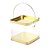 LATA QUADRADA COM ALCA C/ 6 UNDS 7,2X8,2X8,2CM OURO 4220 - Imagem 1