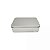 Lata Retangular Prata 300ml c/ 6 unidades 12X9X4cm - Imagem 1