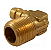 ESPIGAO COTOVELO LATAO 3/8 NPT X 3/8 - Imagem 2