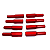 Kit Parafusos Wing Nuts Sextavado Tampa De Válvulas Motor Vw Ap Vermelho - Imagem 3