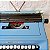 Funcionando - Máquina de Escrever Datilografia Olivetti Studio 46 azul vintage - Imagem 7