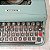 Funcionando Máquina de Escrever Datilografia Olivetti Lettera 22 verde - Imagem 12