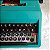 Funcionando Máquina De Escrever Olivetti Studio 45 Verde com Case - Imagem 8