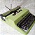 Funcionando Máquina De Escrever Olivetti Lettera 32 Verde - Imagem 4