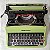 Funcionando Máquina De Escrever Olivetti Lettera 32 Verde - Imagem 9
