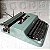 Funcionando Máquina De Escrever Olivetti Lettera 32 verde - Imagem 4