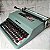 Funcionando Máquina De Escrever Olivetti Lettera 32 verde - Imagem 5