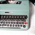 Funcionando Máquina De Escrever Olivetti Lettera 32 verde - Imagem 7